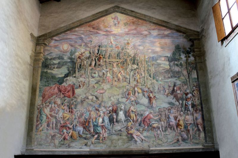 Oratorio di San Desiderio, Sebastiano Vini, Martirio di San Desiderio e dei diecimila martiri, 1570 ca