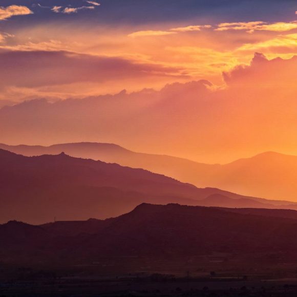 Alba montagna tramonto