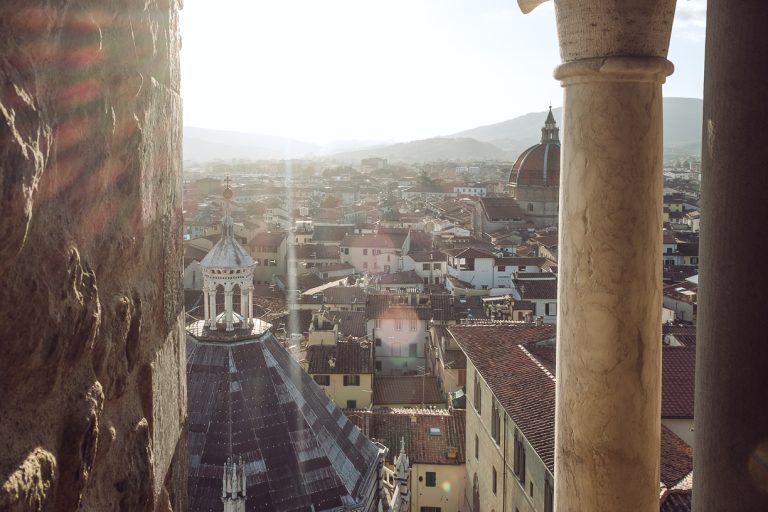 Pistoia, panorama dal campanile della Cattedrale di San Zeno